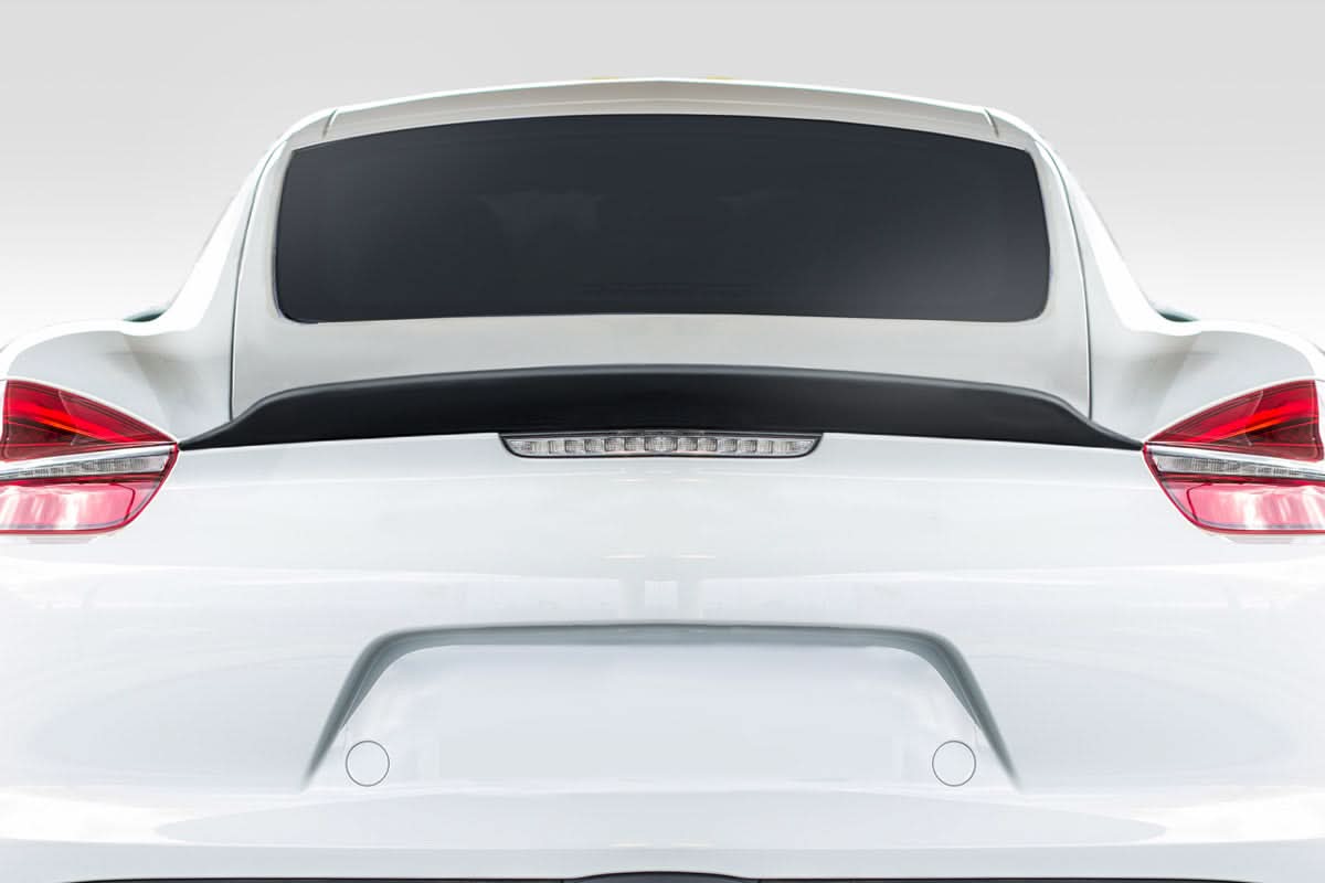 2014-2016 Porsche Cayman GT4 Style Ducktail Rear Wing Spoiler - FRP