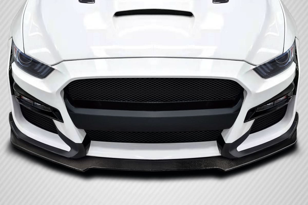 2015-2017 Ford Mustang GT500 Look Front Lip Spoiler - Carbon Fiber