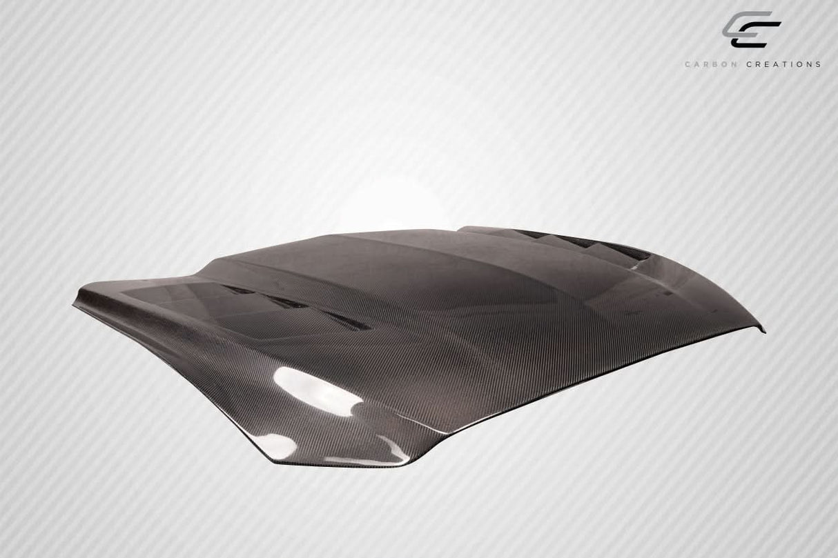 2015-2017 Ford Mustang TS 1 Style Hood - Carbon Fiber