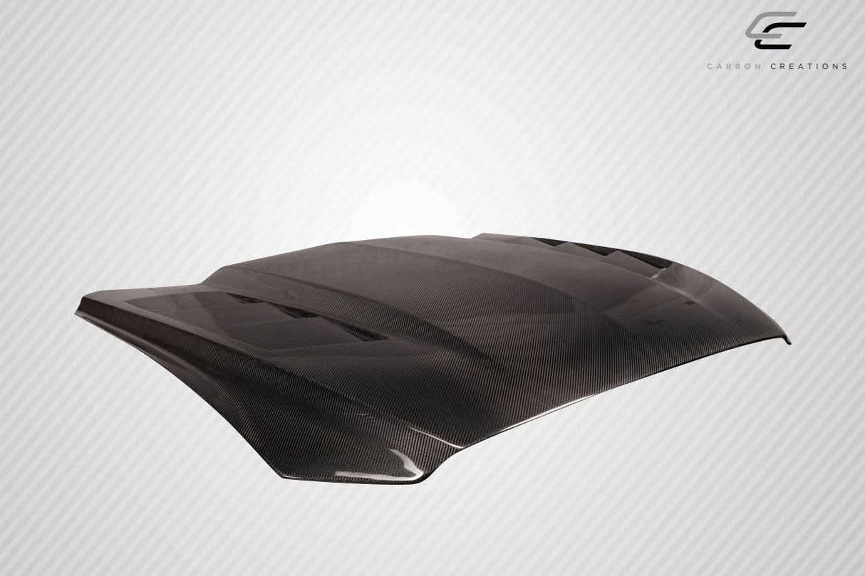 2015-2017 Ford Mustang TS 1 Style Hood - Carbon Fiber