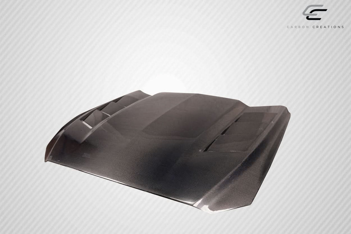 2015-2017 Ford Mustang TS 1 Style Hood - Carbon Fiber
