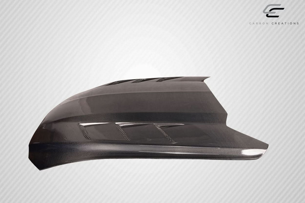 2015-2017 Ford Mustang TS 1 Style Hood - Carbon Fiber