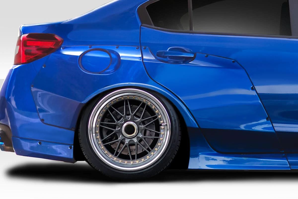 2015-2021 Subaru WRX RBS Style Rear Fender Flares - 4 Piece - FRP