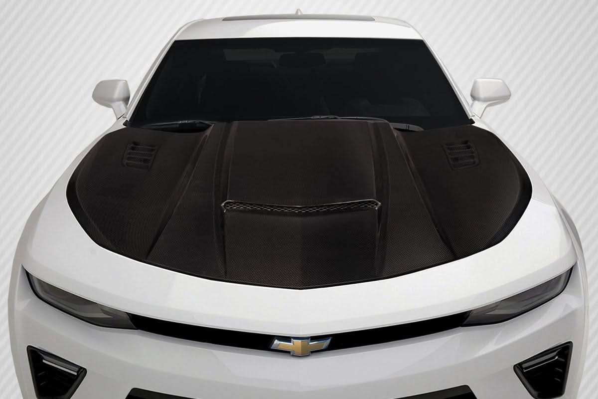 2016-2024 Chevrolet Camaro CVX Style Hood - Carbon Fiber