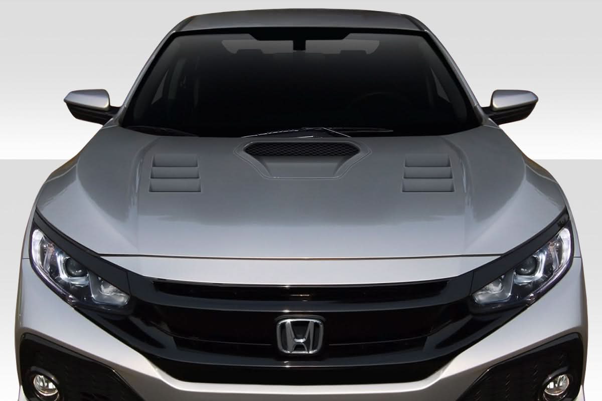 2016-2021 Honda Civic TS 1 Style Hood - FRP