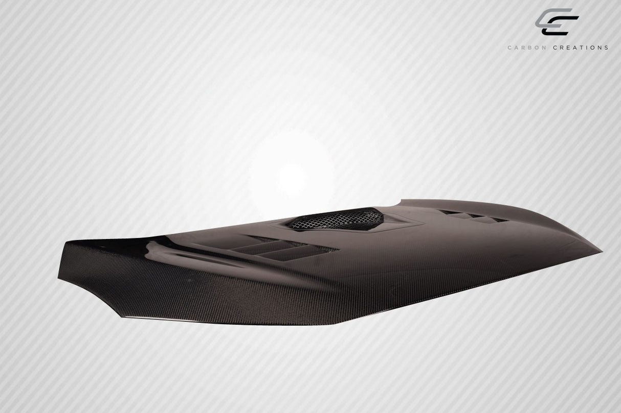 2016-2021 Honda Civic TS 1 Style Hood - Carbon Fiber