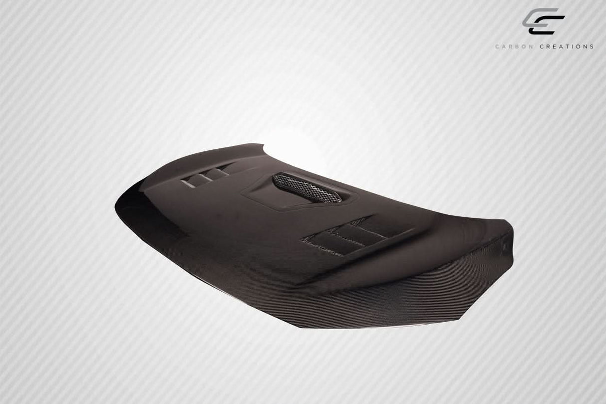 2016-2021 Honda Civic TS 1 Style Hood - Carbon Fiber