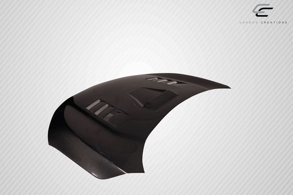 2016-2021 Honda Civic TS 1 Style Hood - Carbon Fiber