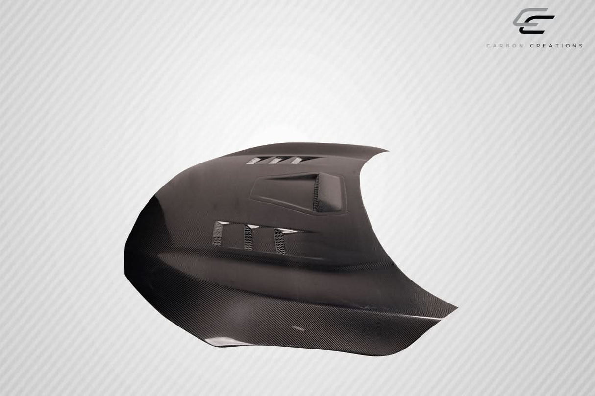 2016-2021 Honda Civic TS 1 Style Hood - Carbon Fiber