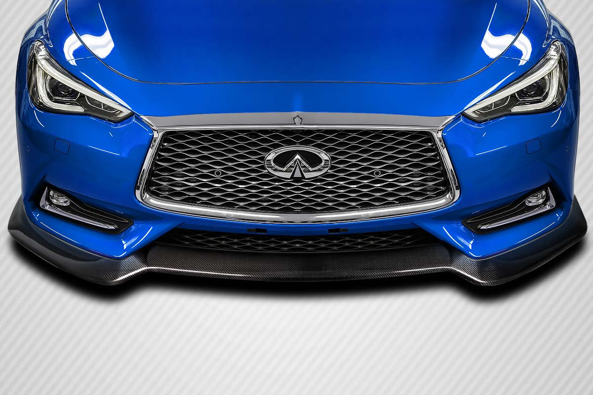 2017-2022 Infiniti Q60 AP Style Front Lip Spoiler - Carbon Fiber