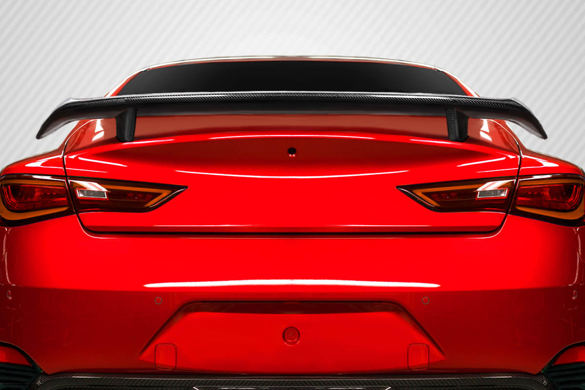 2017-2022 Infiniti Q60 SR Style Rear Wing Spoiler - Carbon Fiber