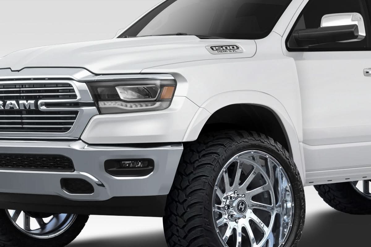 2019-2023 Dodge Ram Off Road Bulge Style Front Fenders - 2 Piece