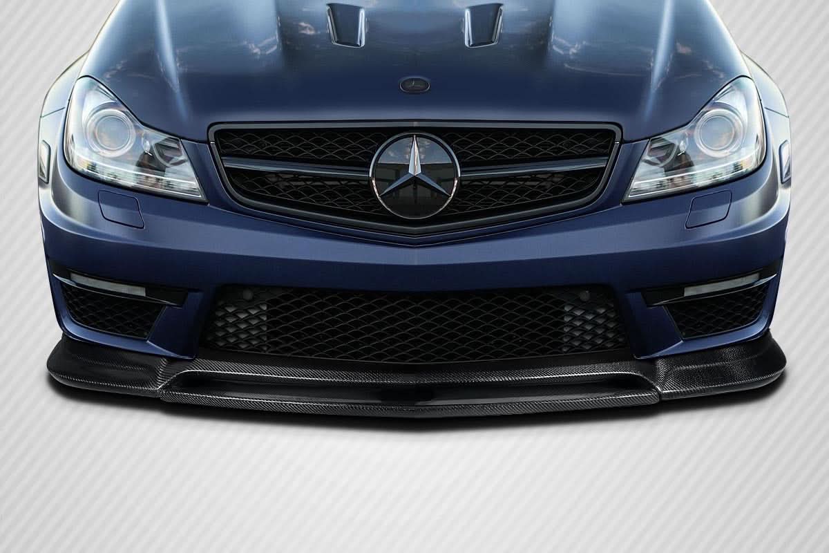 2012-2014 Mercedes C63 W204 RSpec Style Front Lip Spoiler Air Dam - Carbon Fiber