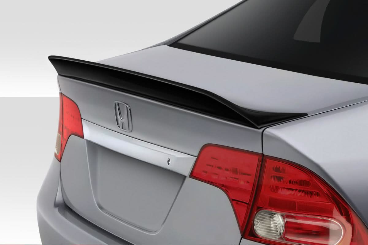 2006-2011 Honda Civic 4DR KMZ Style Rear Wing Spoiler - 1 Piece - FRP