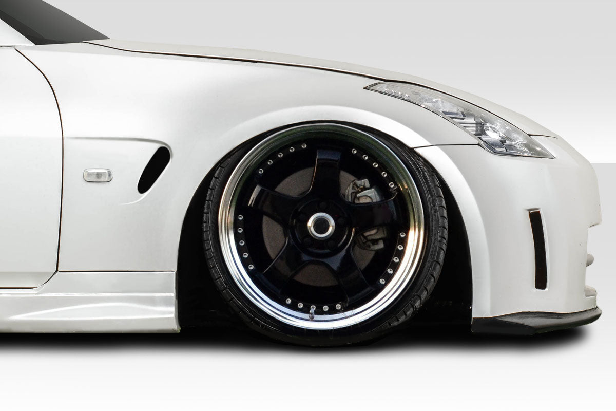 2003-2008 Nissan 350Z Indy Style Front Fenders - 2 Piece - FRP
