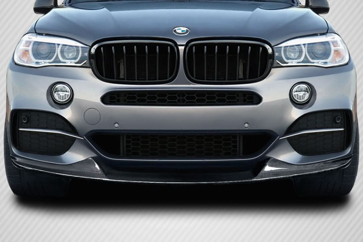 2014-2018 BMW X5 M Performance Style Front Lip Spoiler - Carbon
