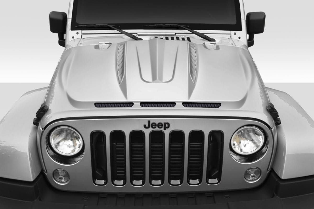 2018-2025 Jeep Wrangler JL Gladiator JT Beast Style Hood - FRP