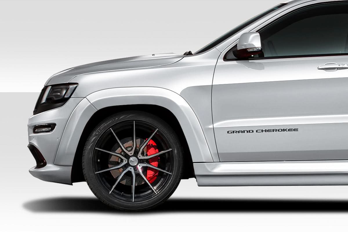 2011-2022 Jeep Grand Cherokee Power Style Front Fender Flares - 4 Piece - FRP