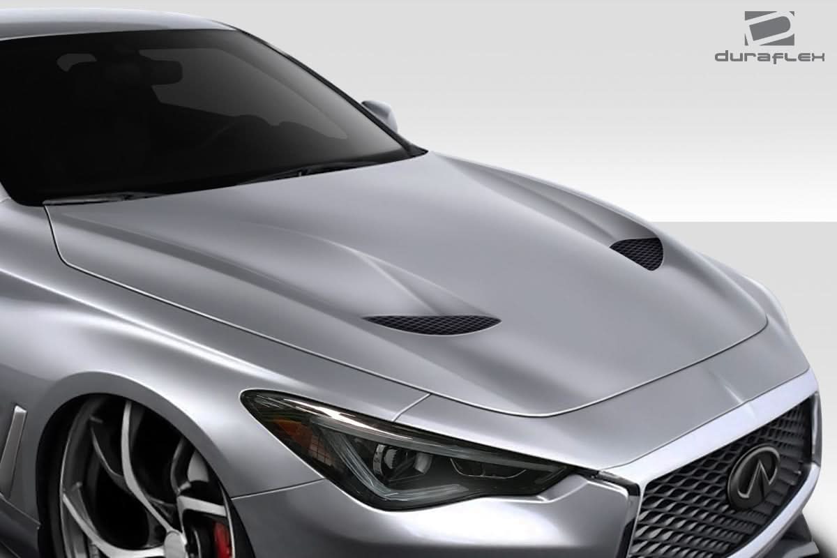 2017-2022 Infiniti Q60 TS1 Style Hood - FRP