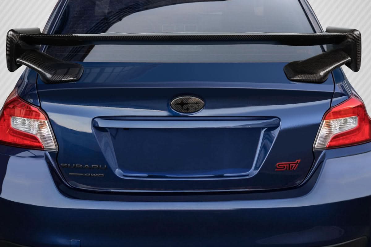 2015-2021 Subaru WRX STI Low Pro Style Rear Wing Spoiler - Carbon Fiber