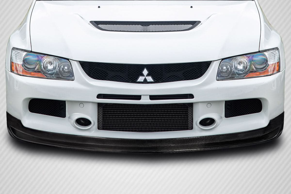 2006 Mitsubishi Lancer Evolution 9 Varte Style Front Lip Spoiler - Carbon