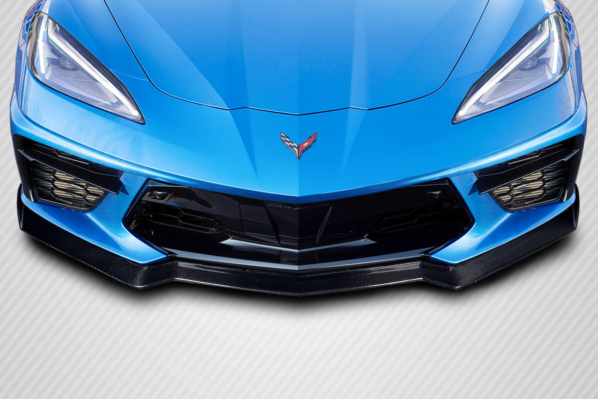2020-2025 Chevrolet Corvette C8 GMX Style Front Lip Spoiler - Carbon Fiber