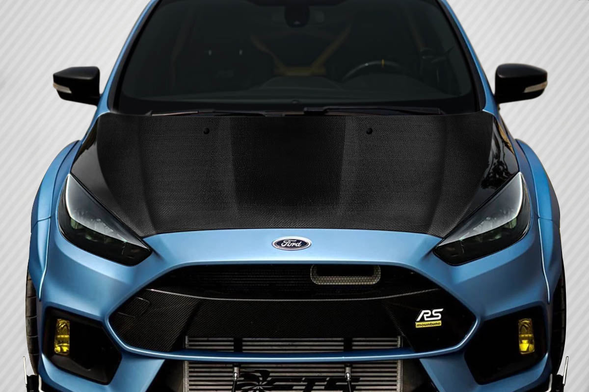 2015-2018 Ford Focus OEM Look Hood - Carbon Fiber