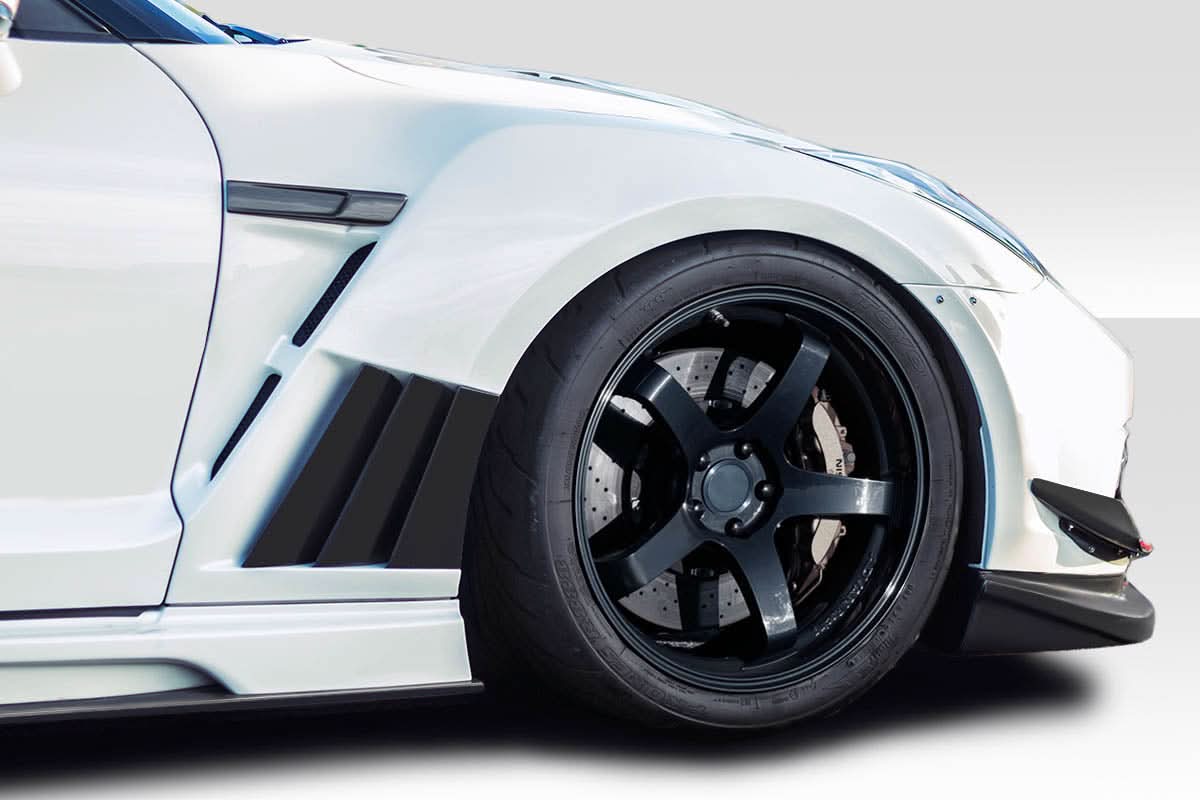 2009-2017 Nissan GTR VRS Style Front Fenders - 2 Piece - FRP