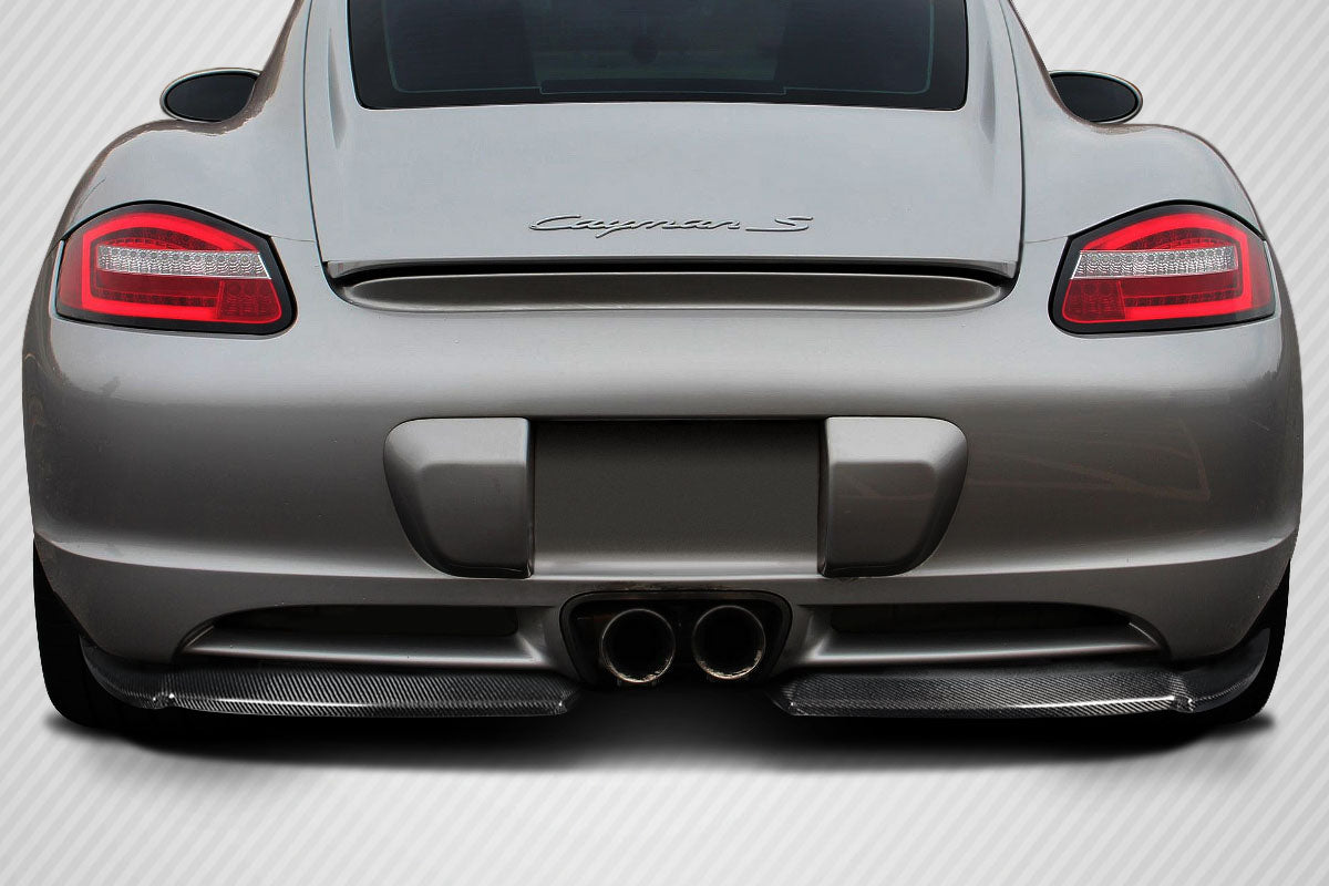 2006-2010 Porsche Cayman Motox Style Rear Lip Spoiler - Carbon Fiber