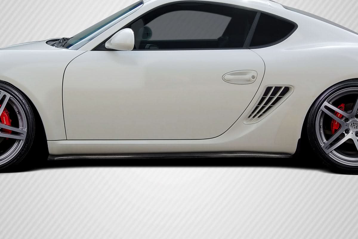2006-2010 Porsche Cayman Motox Style Side Skirt Rocker Splitters