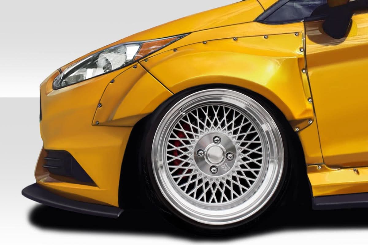 2014-2019 Ford Fiesta CPR Wide Body Style 70MM Front Fender Flares - FRP
