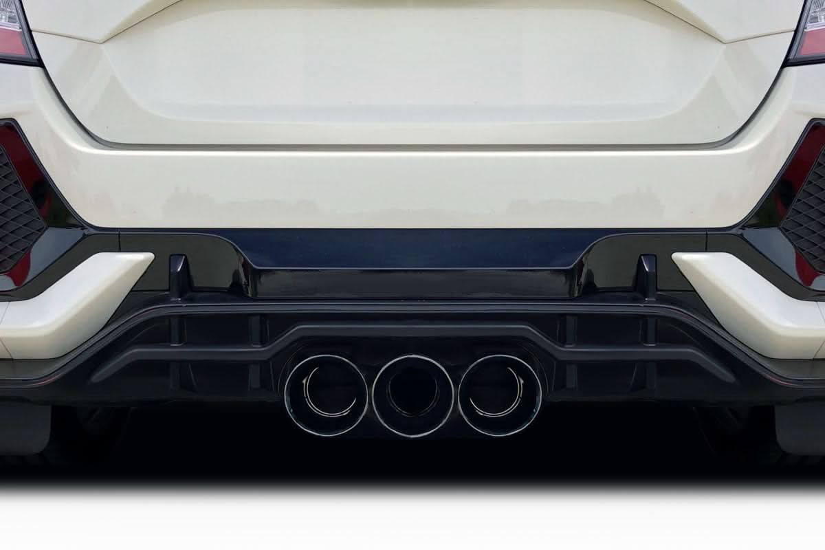 2017-2021 Honda Civic Type R BZ Style Rear Bumper Add On - FRP