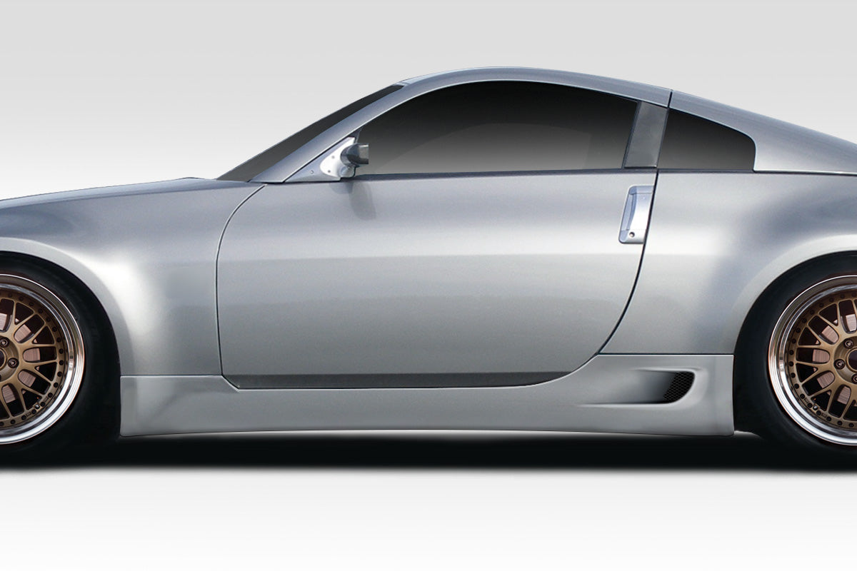 2003-2008 Nissan 350Z G Force Style Side Skirt Rocker Panels - FRP