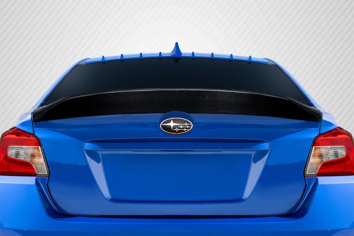 2015-2021 Subaru WRX STI Duckbill V2 Style Rear Wing Spoiler - Carbon Fiber