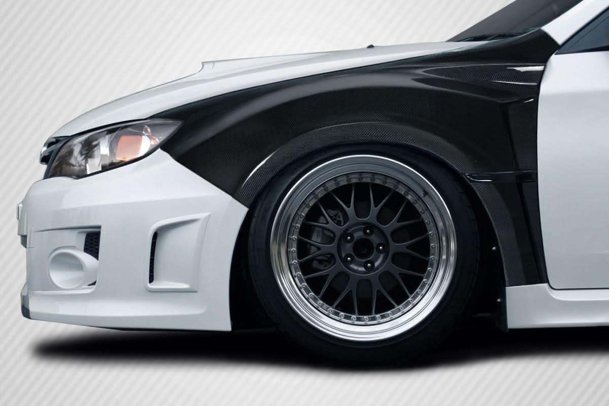 2008-2014 Subaru Impreza WRX STI VRS Style Front Fenders - Carbon Fiber