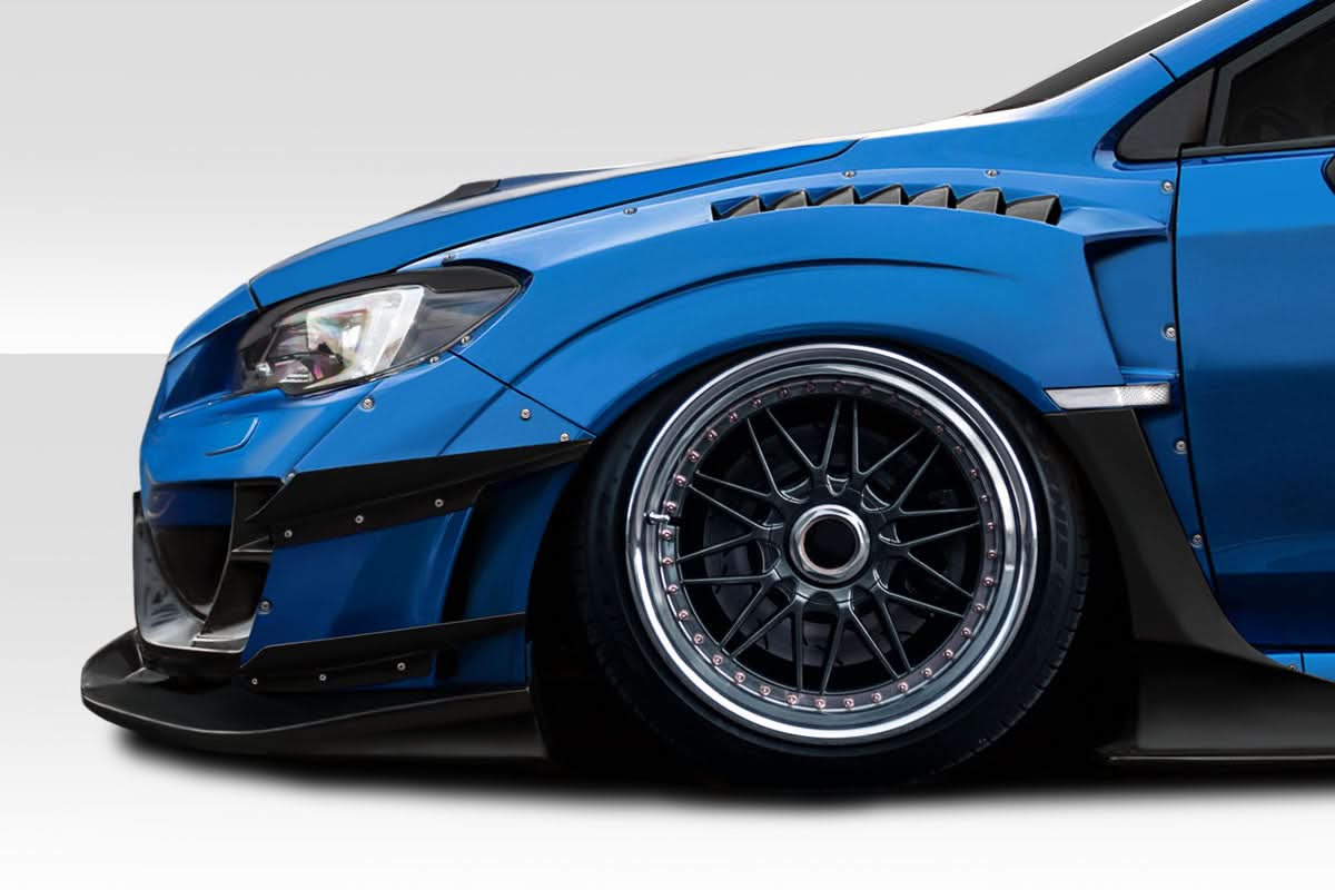 2015-2021 Subaru WRX STI VRS Style Wide Body Front Fenders - 8 Piece
