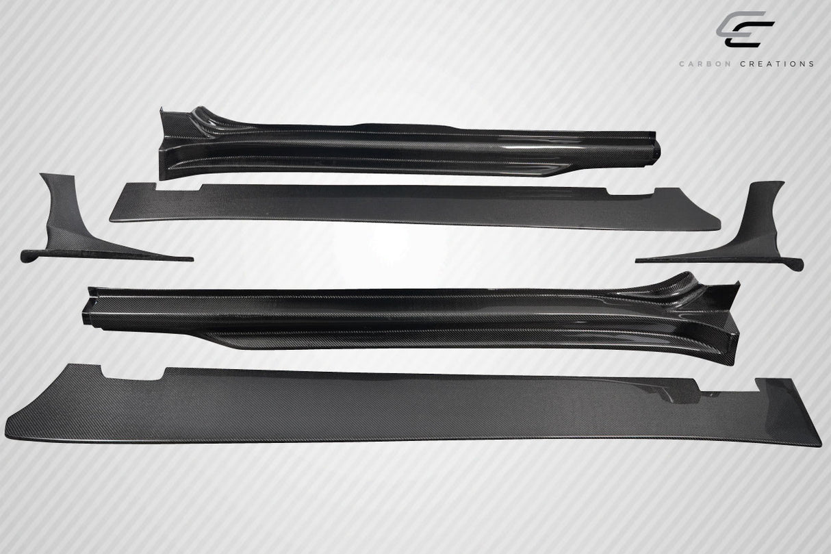 2015-2021 Subaru WRX STI Carbon Creations VRS Wide Body Side Skirt Rocker Panels - 6 Piece