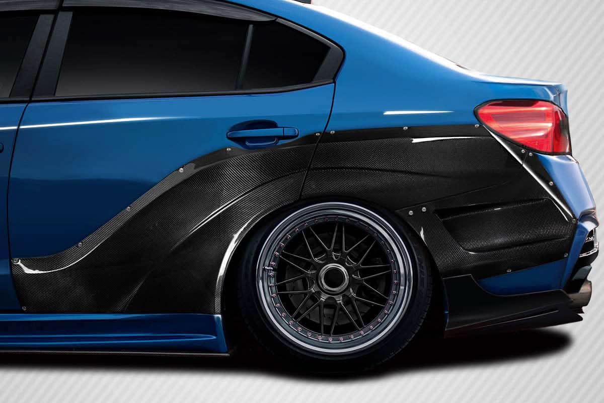 2015-2021 Subaru WRX STI VRS Style Wide Body Rear Fender Flares - FRP