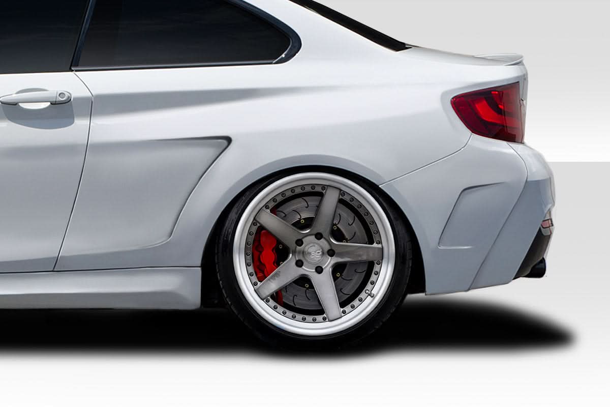 2014-2021 BMW 2 Series F22 MHR Style Wide Body Rear Fender Flares - FRP