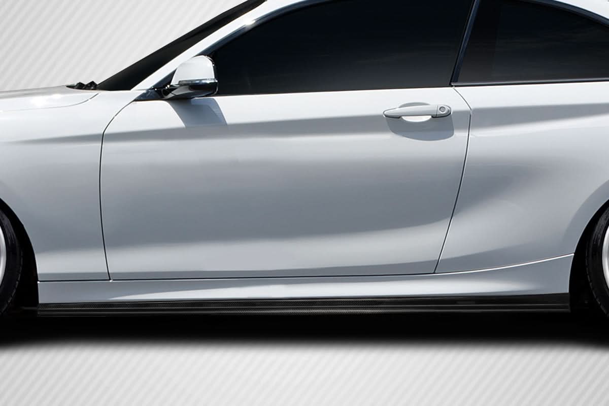 2014-2021 BMW 2 Series 3DS Style Side Skirt Splitters - Carbon Fiber