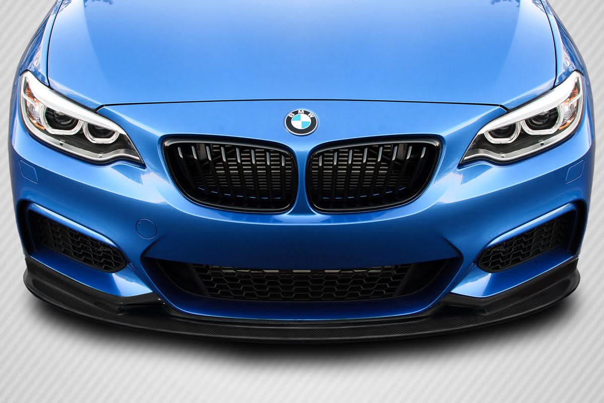 2014-2021 BMW 2 Series 3DS Style Front Lip Under Spoiler - Carbon