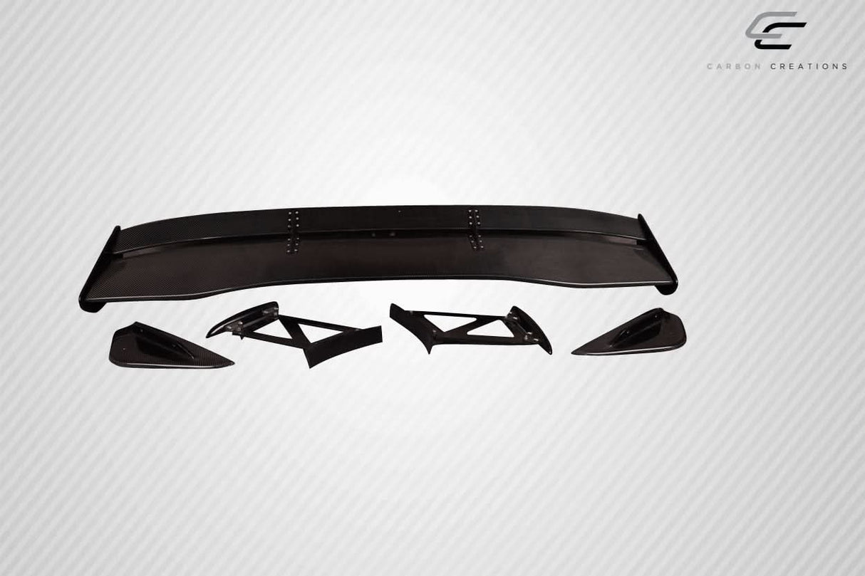 2002-2007 Mitsubishi Lancer VTX Style Trunk Lid Spoiler - Carbon Fiber