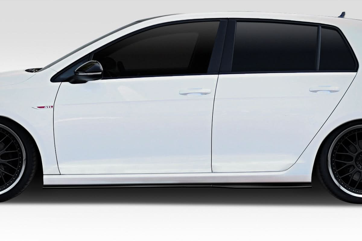 2015-2021 Volkswagen Golf GTI RZ Style Side Skirt Splitters - FRP