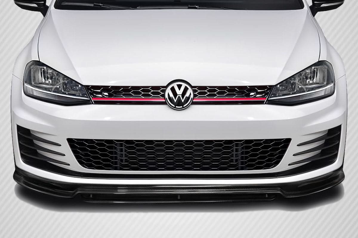 2015-2021 Volkswagen GTI RZ Style Front Lip Under Spoiler - Carbon