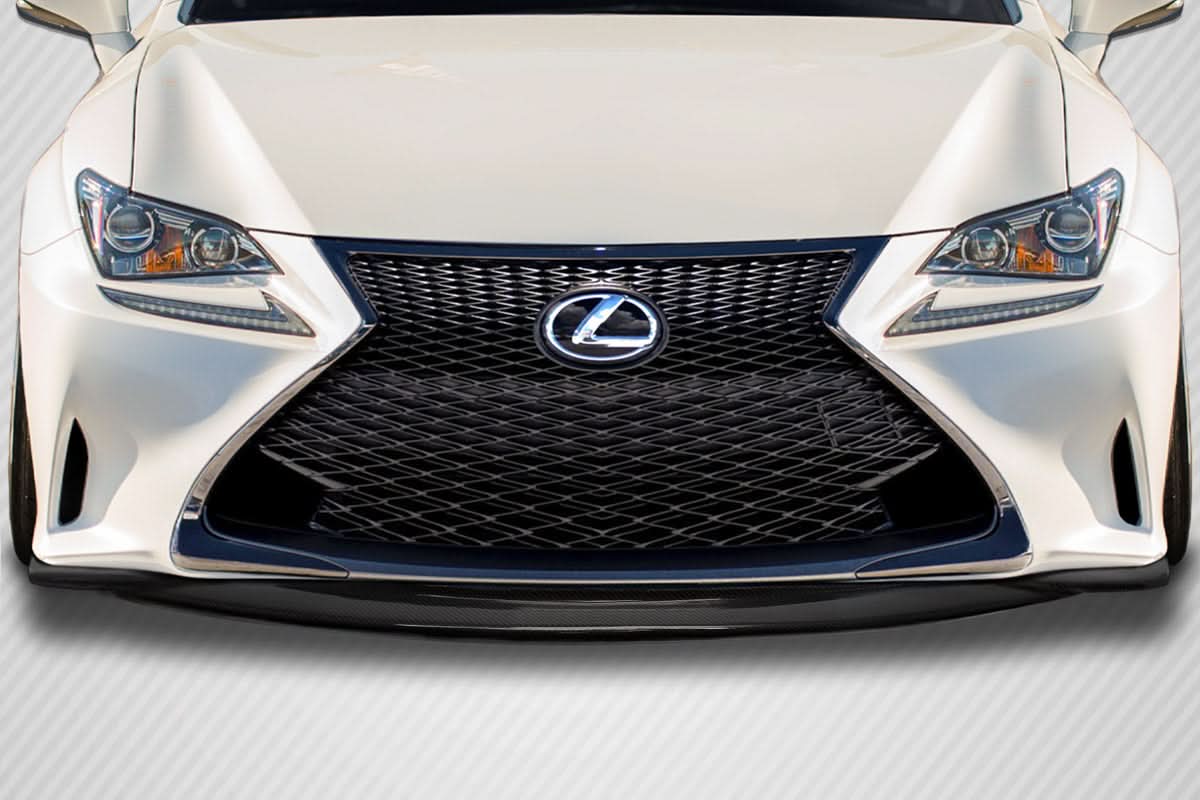 2015-2018 Lexus RC SBZ Style Front Lip Under Spoiler - Carbon Fiber