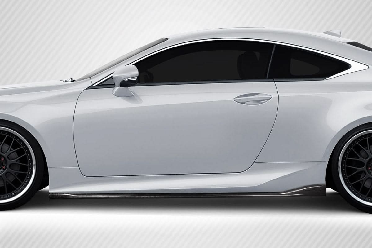 2015-2018 Lexus RC SBZ Style Side Skirt Rocker Panel Splitters - Carbon Fiber