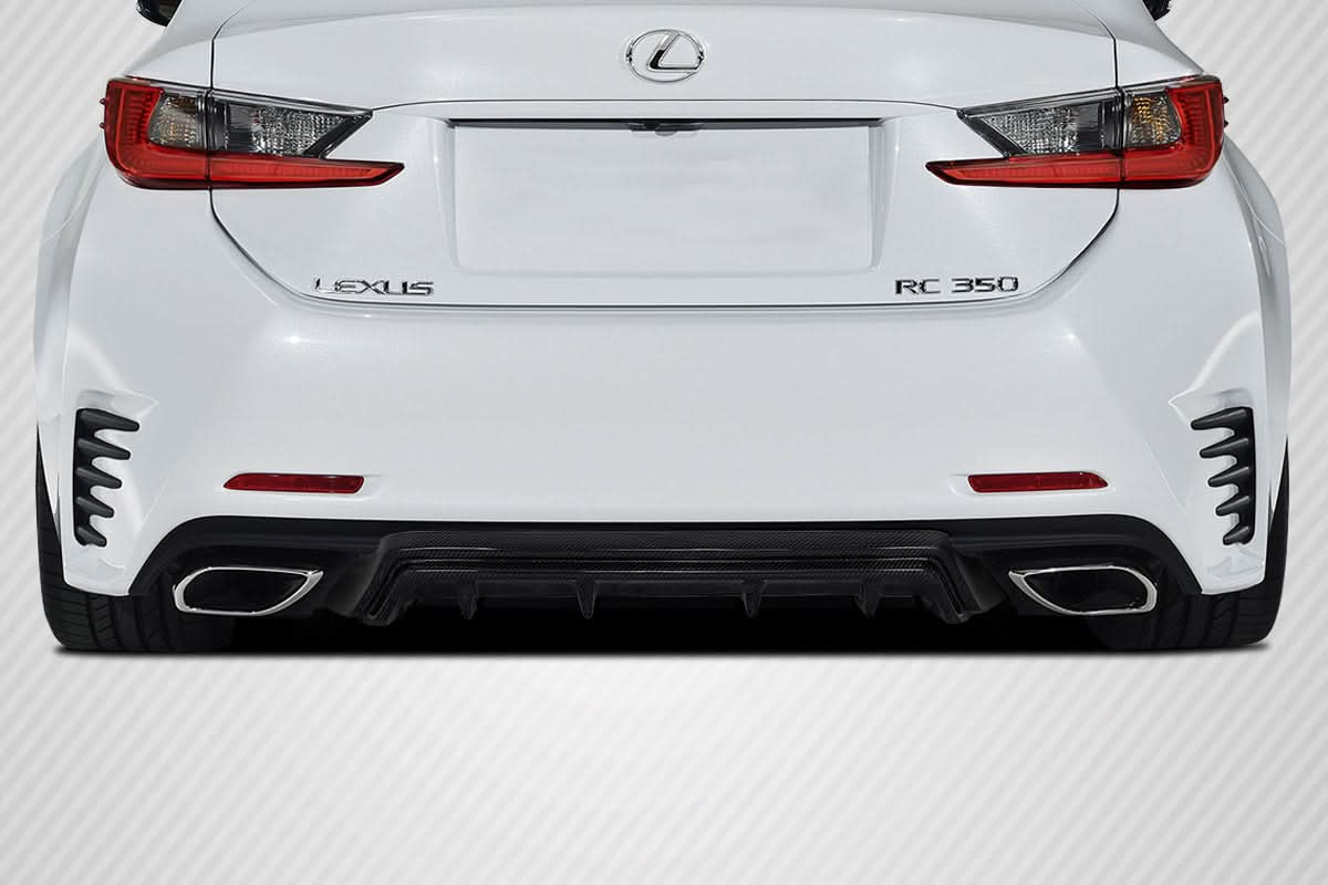2015-2018 Lexus RC SBZ Style Rear Diffuser - Carbon Fiber