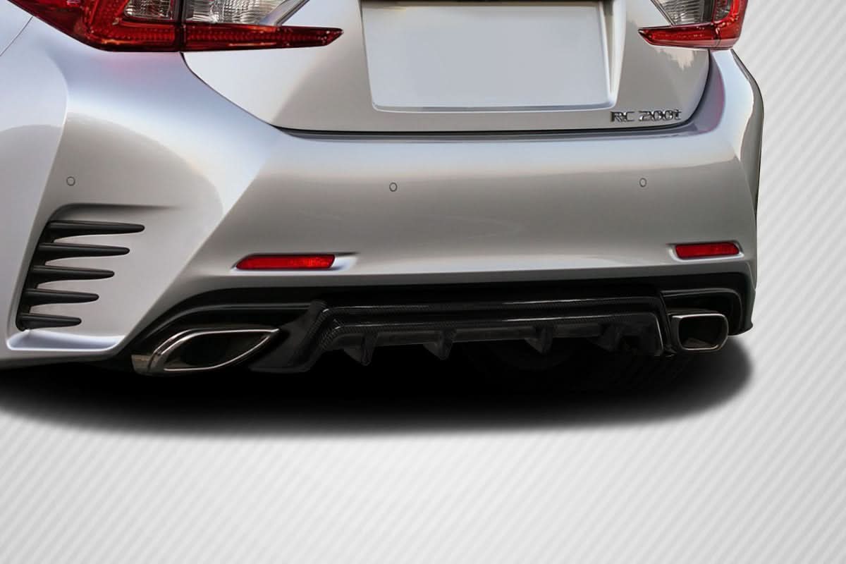 2015-2018 Lexus RC SBZ Style Rear Diffuser - Carbon Fiber