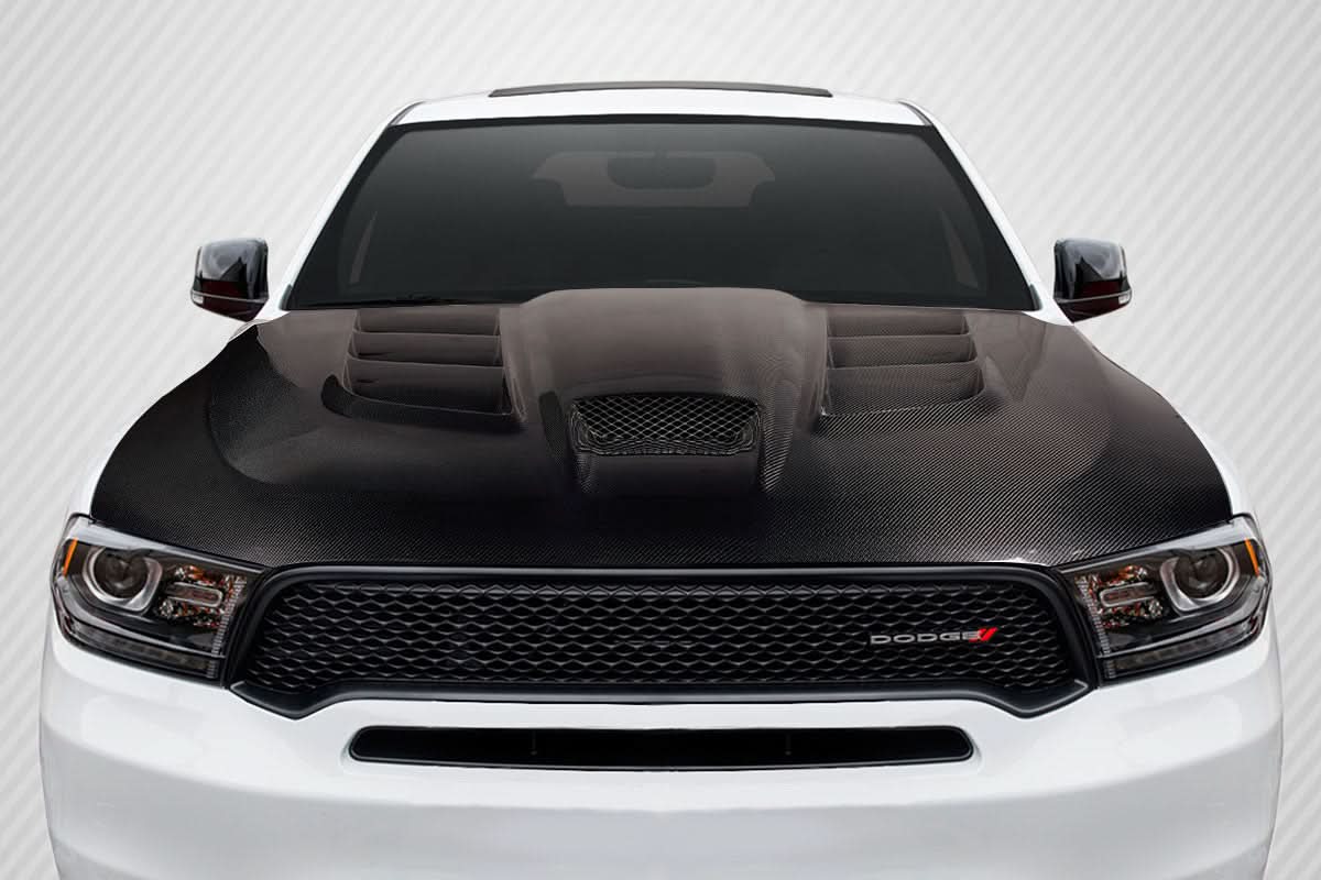 2011-2023 Dodge Durango Viper Style Hood - Carbon Fiber