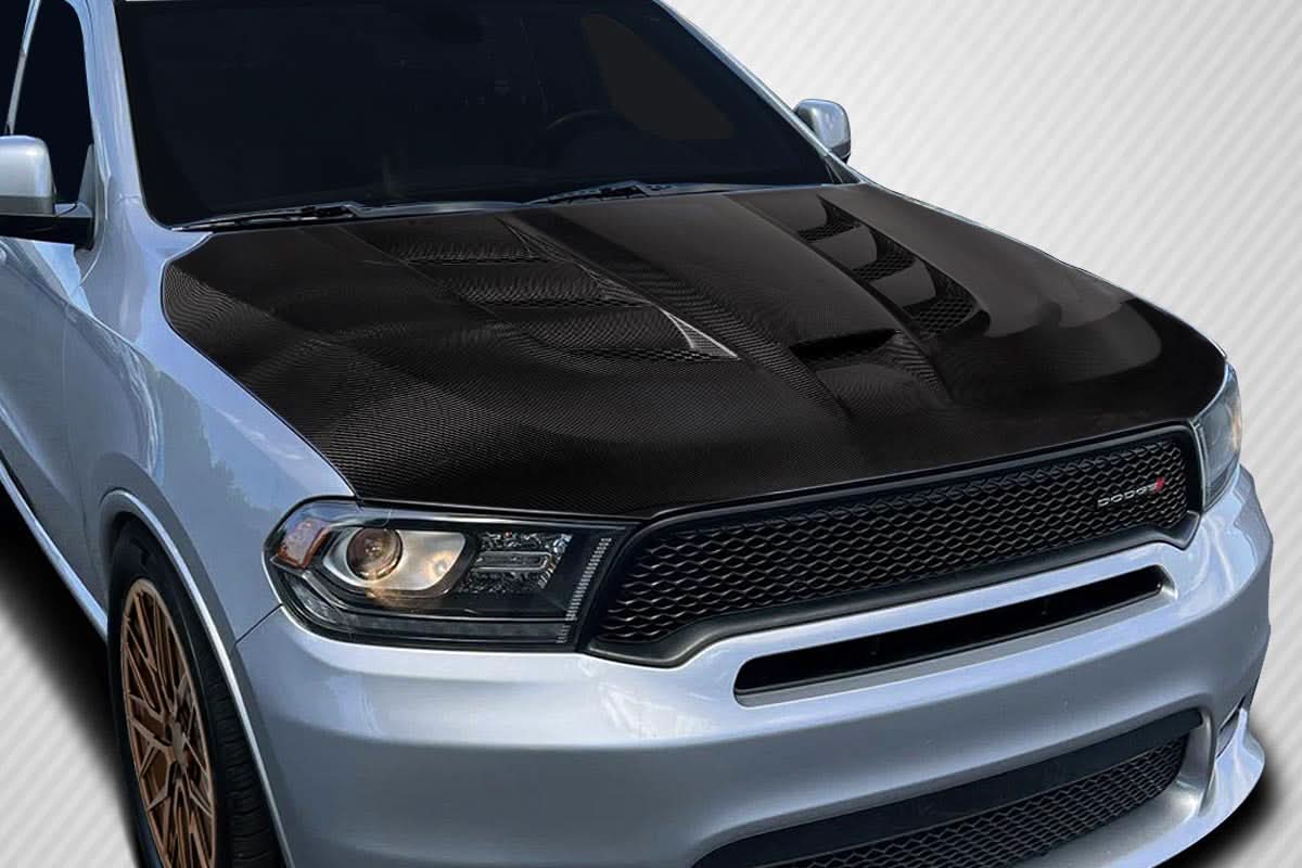 2011-2023 Dodge Durango Viper Style Hood - Carbon Fiber